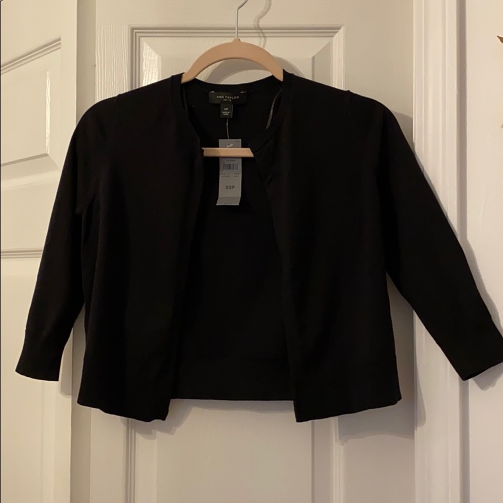 New with tags cropped open front cardigan